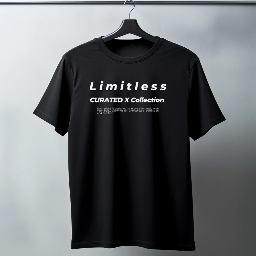 Curated X Black Tee